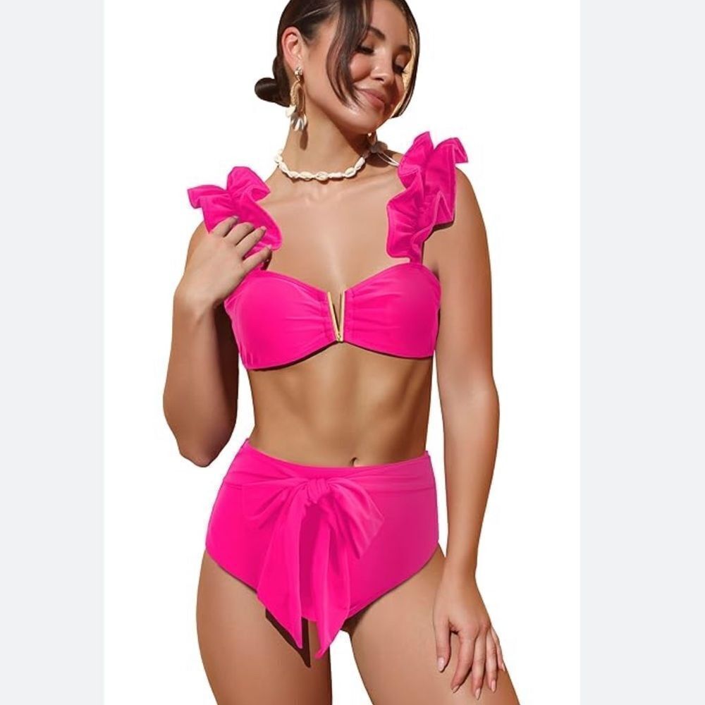 New Sporlike High waisted Bikini Sz Small